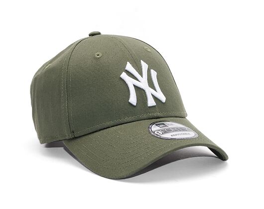 New Era League Essential New York Yankees 9FORTY Olive/White Cap