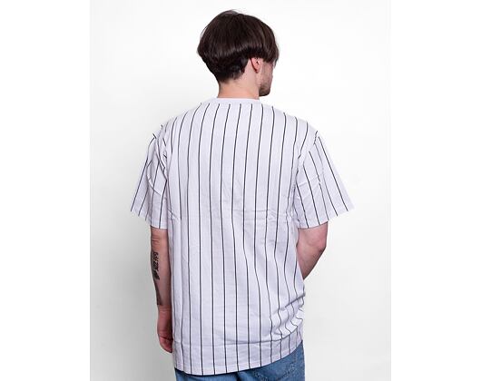 Karl Kani 6030152 Small Signature Pinstripe Tee White/Black