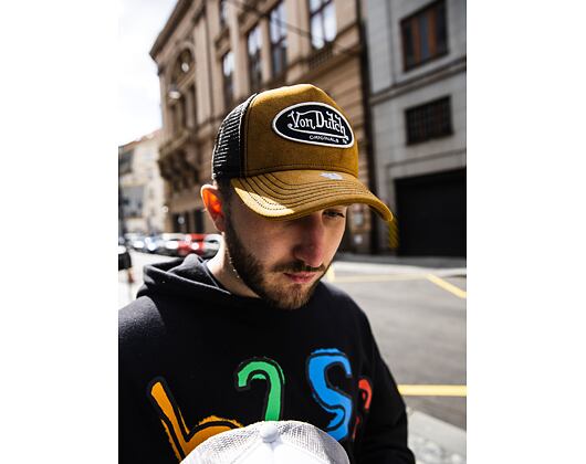 Von Dutch Boston Trucker Imi Suede Brown/Black Cap