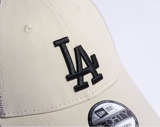 Kšiltovka New Era 9FORTY Trucker MLB Home Field Los Angeles Dodgers Stone / Black