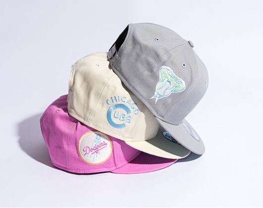 Kšiltovka New Era 9FIFTY MLB Pastel Patch Chicago Cubs Light Cream / Pastel Blue