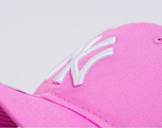 Dětská Kšiltovka New Era 9FORTY Kids MLB League Essential New York Yankees Wild Rose Pink / White