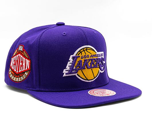 Kšiltovka Mitchell & Ness NBA Conference Patch Snapback Los Angeles Lakers Purple