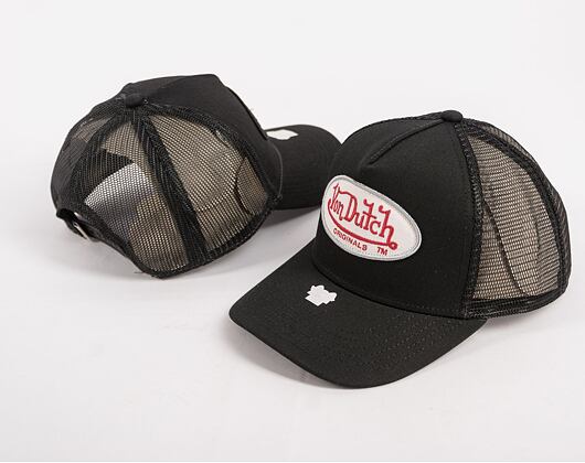 Von Dutch Boston Trucker Cotton Black/Black Cap