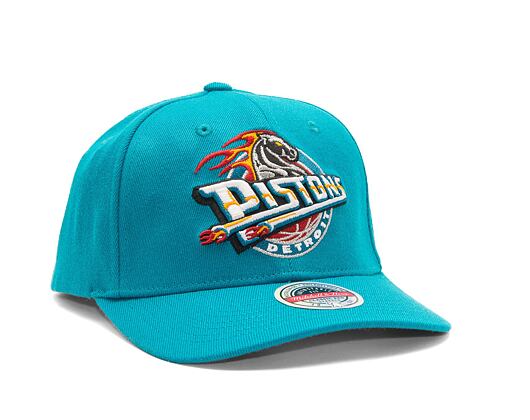 Mitchell & Ness Detroit Pistons Team Ground 2.0 Stretch Snapback HWC Teal Cap