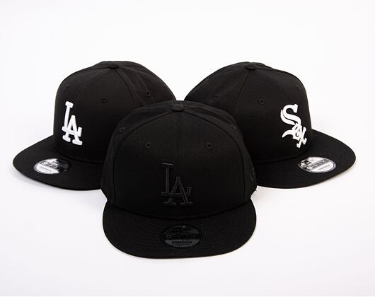 New Era 9FIFTY MLB Black on Black Los Angeles Dodgers Snapback Cap