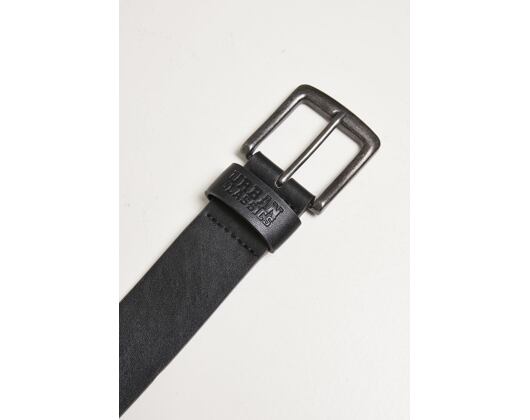 Pásek Urban Classics Recycled Imitation Leather Belt - Black