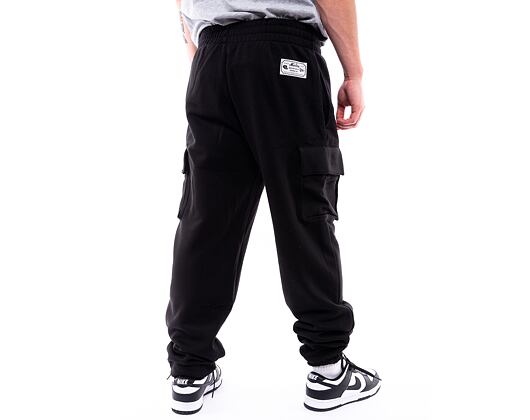 Tepláky New Era Cargo Joggers Black / White