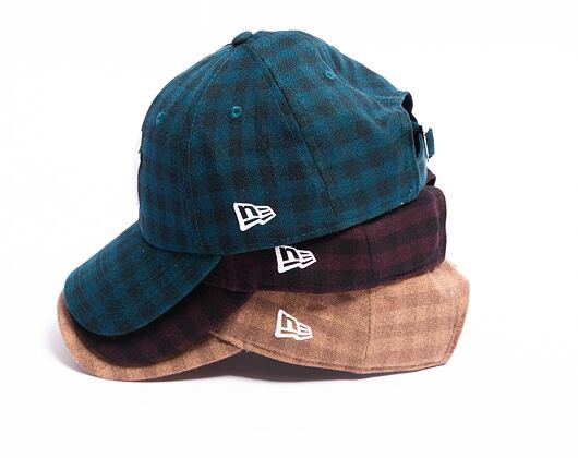 Kšiltovka New Era 9FORTY MLB Flannel New York Yankees Dark Green / White