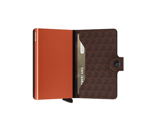 Secrid Optical Brown-Orange Wallet