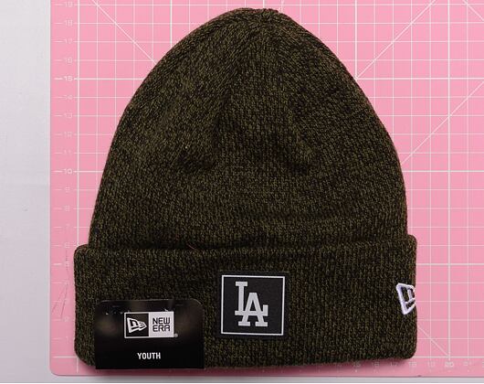 Dětský kulich New Era MLB Kids Team Cuff Beanie Los Angeles Dodgers Heather Green / Off White