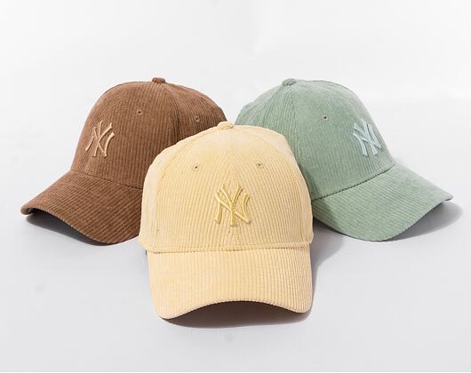 Dámská kšiltovka New Era 9FORTY Womens MLB Summer Cord New York Yankees Pale Yellow