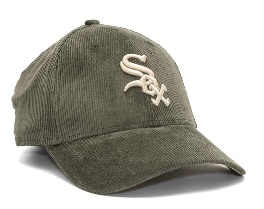 Kšiltovka New Era 9FORTY MLB Cord Chicago White Sox New Olive / Stone