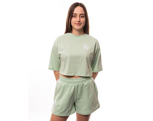 Dámské triko New Era MLB Le Crop Tee Los Angeles Dodgers Fresh Mint / White