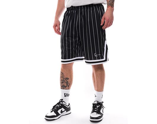 Karl Kani Small Signature Pinstripe Mesh Shorts black/white