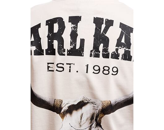 Triko Karl Kani Small Signature Washed Heavy Jersey Skull Tee off white