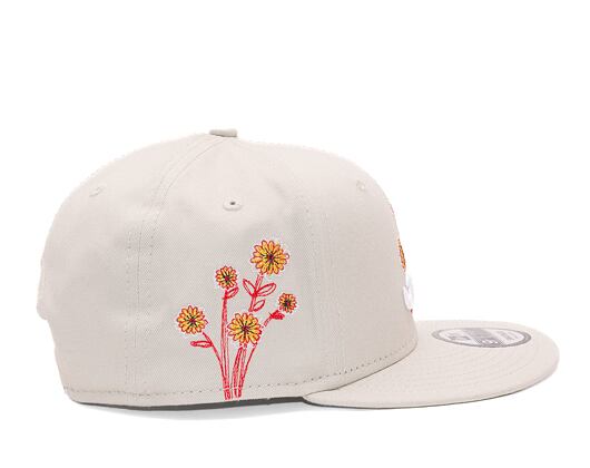 Kšiltovka New Era 9FIFTY MLB Flower Icon Atlanta Braves Stone