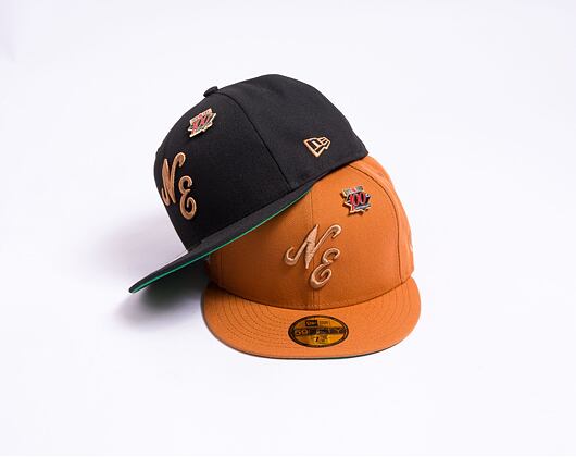 Kšiltovka New Era 59FIFTY Script Caramel Brown / Stone