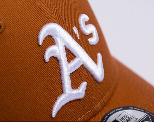 Kšiltovka New Era 9FORTY MLB Side Patch Oakland Athletics Cooperstown Caramel Brown / White