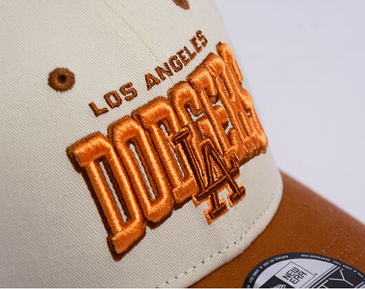 Kšiltovka New Era 9FORTY MLB White Crown Los Angeles Dodgers Off White / Caramel Brown