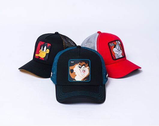 Kšiltovka Capslab - Trucker Looney Tunes Trucker Taz - Black / Night Blue
