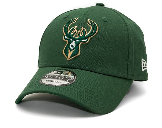 Kšiltovka New Era 9FORTY NBA Team Side Patch Milwaukee Bucks Mountain Pine Green / Black