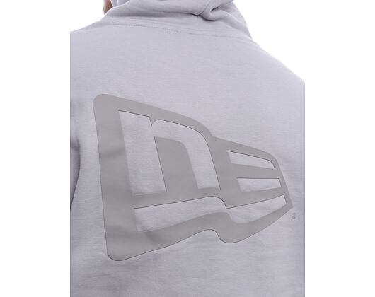 Mikina New Era - Tech Flag Oversized Hoodie - Dolphin Grey