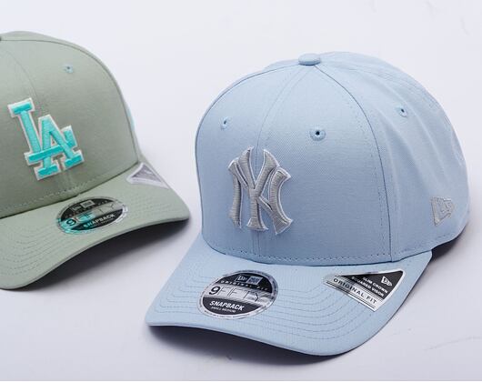 Kšiltovka New Era - MLB World Series 9FIFTY Original Fit - NY Yankees - Pastel Blue / Gray