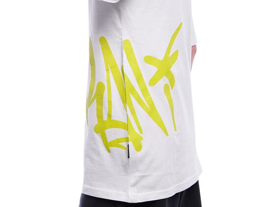Triko Karl Kani - Woven Signature Kani Tag Tee - white/lime