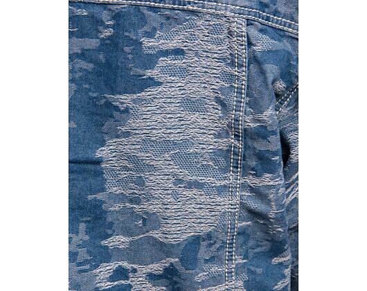 Bunda Karl Kani - Og K Distress Camo Os Denim Jacket - medium blue