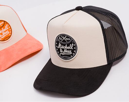 Kšiltovka Mitchell & Ness - Baseball Trucker - Cream/Black