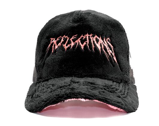 Kšiltovka Reflection Luxury Fuzzy Trucker - Black / Candy Pink