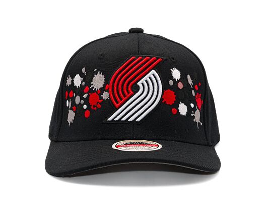 Kšiltovka Adam Wave - Custom NBA Paint Splatters - Portland Trail Blazers