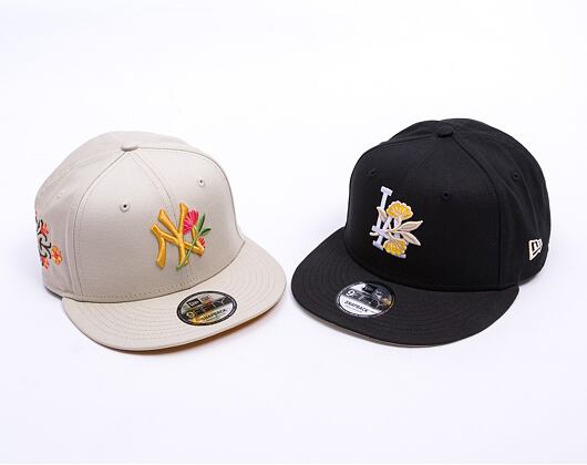 Kšiltovka New Era - MLB Floral 9FIFTY - LA Dodgers - Black / White