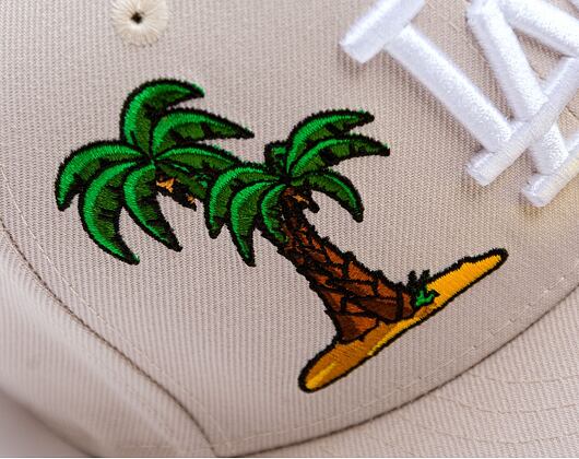 Kšiltovka New Era - MLB Food Icon 59FIFTY - LA Dodgers - Stone / White