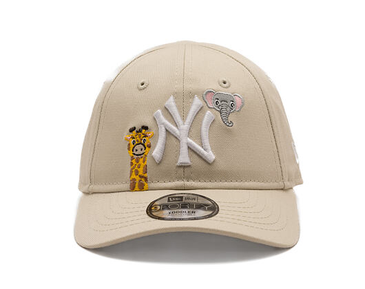 Dětská Kšiltovka New Era - MLB Animal Icon 9FORTY - NY Yankees - Stone / White