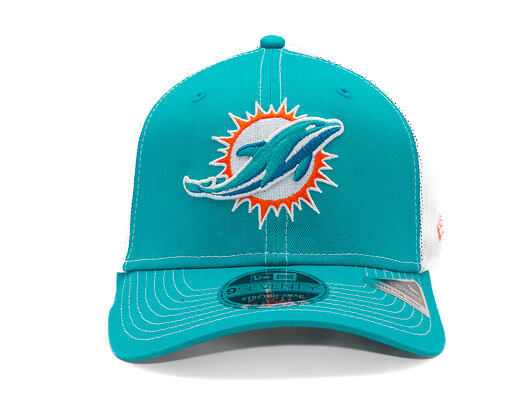 Kšiltovka New Era - NFL Contrast Stitch 9SEVENTY Stretch-Snap - Miami Dolphins - Teal