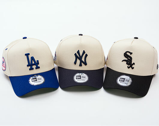 Kšiltovka New Era - MLB All Star Game Patch 9FORTY A-Frame - LA Dodgers - Cream / Team Color
