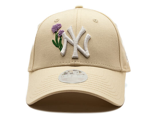 Dámská Kšiltovka New Era - MLB Beaded 9FORTY - NY Yankees - Cream