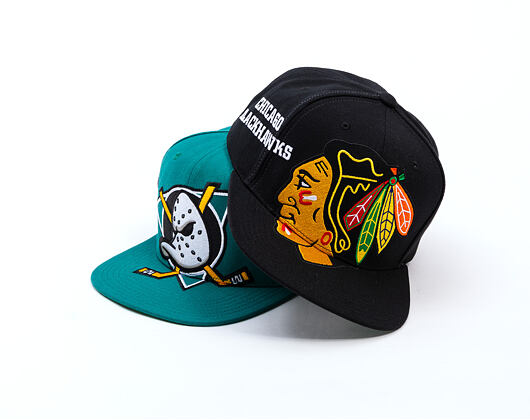 Kšiltovka Mitchell & Ness - NHL Big Time Snapback - Chicago Blackhawks - Black