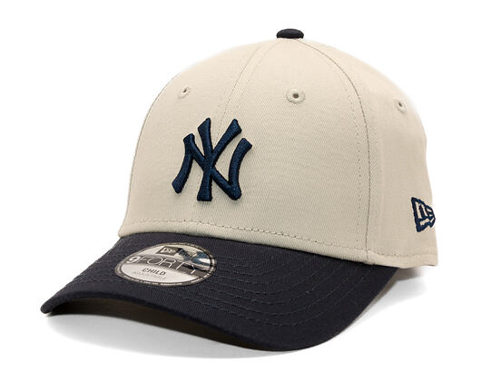 Dětská Kšiltovka New Era - MLB Color Block 9FORTY - NY Yankees - Stone / Navy