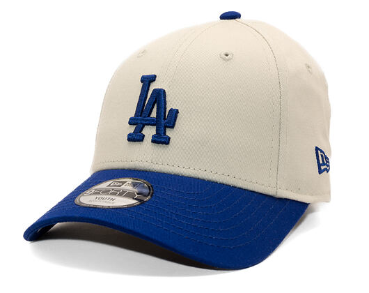 Dětská Kšiltovka New Era - MLB Color Block 9FORTY - LA Dodgers - Stone / Dark Royal