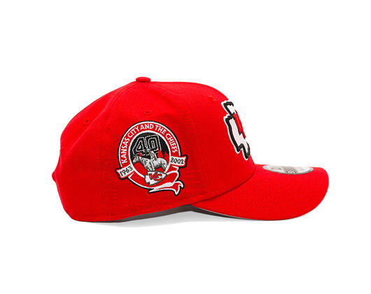 Kšiltovka New Era - NFL Anniversary Patch 9SEVENTY Stretch-Snap - Kansas City Chiefs - Red