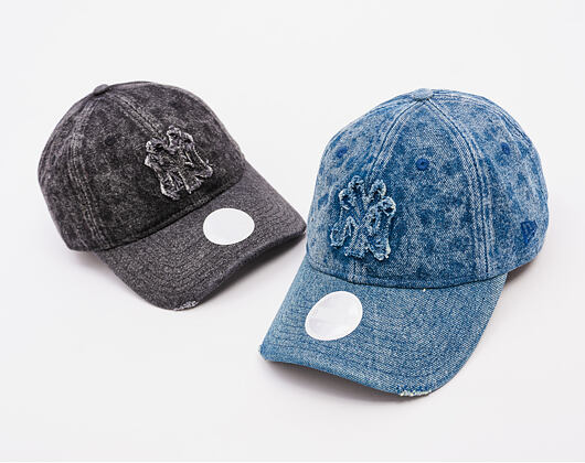 Dámská Kšiltovka New Era - MLB Wash & Distressed Denim 9TWENTY - NY Yankees - Pastel Blue