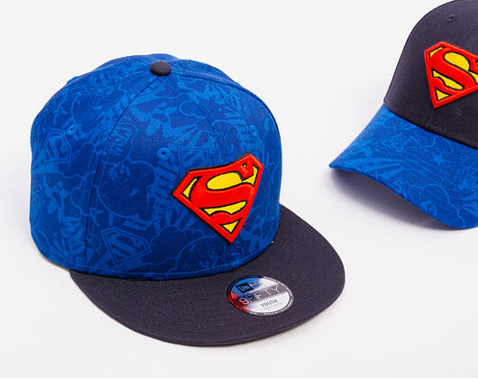Dětská Kšiltovka New Era - Seasonal Superman 9FIFTY - Azure
