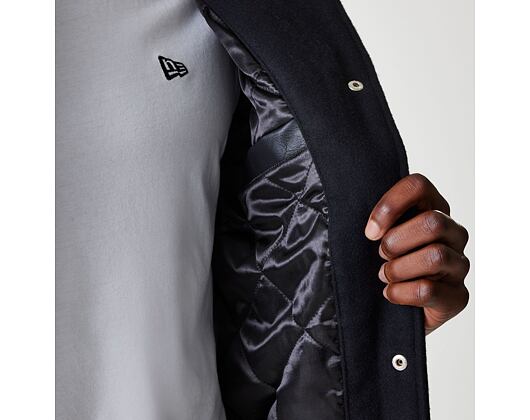 Bunda New Era - Hooded Varsity Jacket - Black