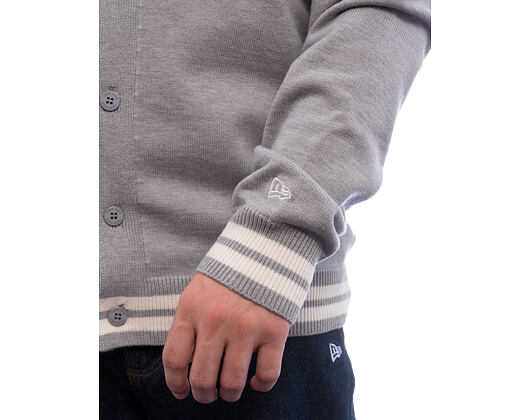 Svetr New Era - MLB Cardigan Knit - LA Dodgers - Heather Grey