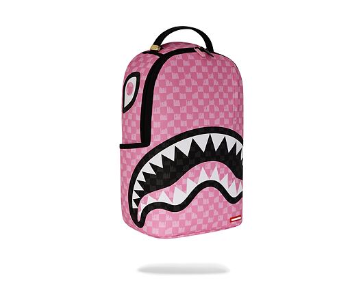 Sprayground - Pink And Black Drip Check Dlxsv Backpack 