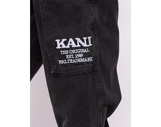Pracovní Kalhoty Karl Kani - Retro Baggy Workwear Denim - vintage black