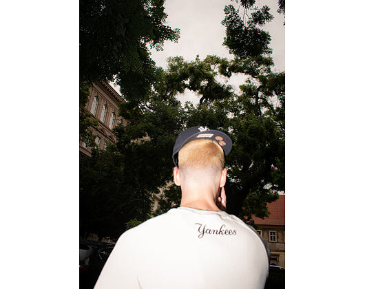 Triko New Era - MLB Waffle Tee - NY Yankees - Off White